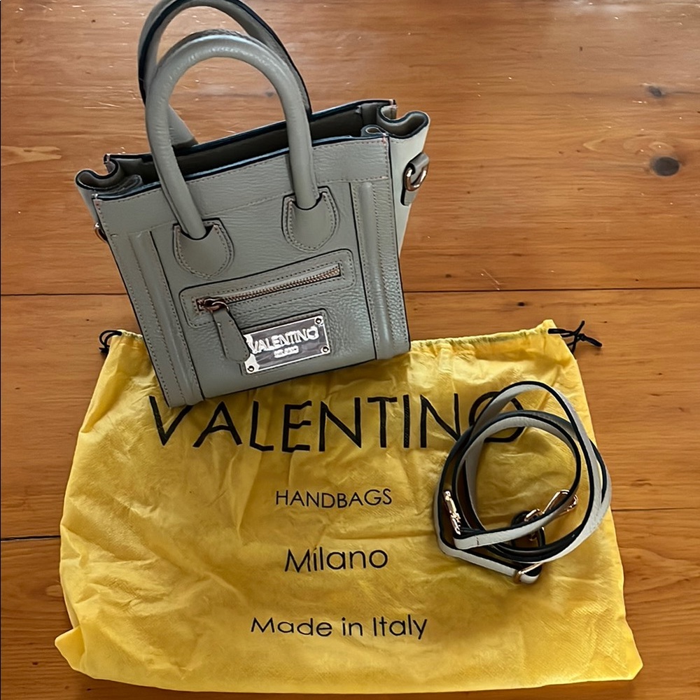 Valentino Taupe Mini Tote Handbag